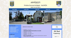 Desktop Screenshot of comunaarmasesti.ro